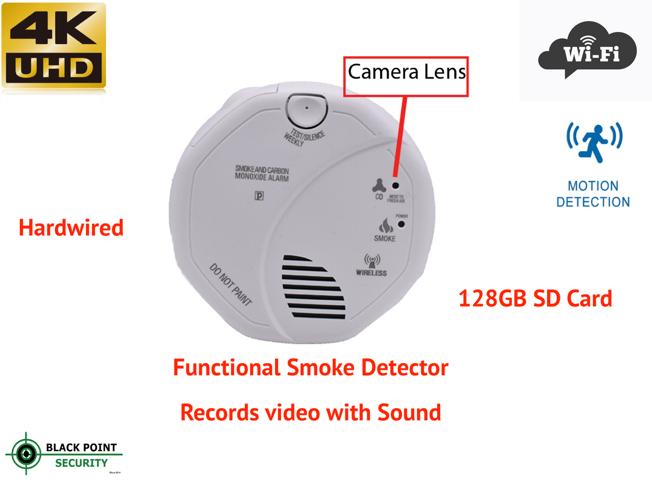 working smoke detector streaming hidden camera