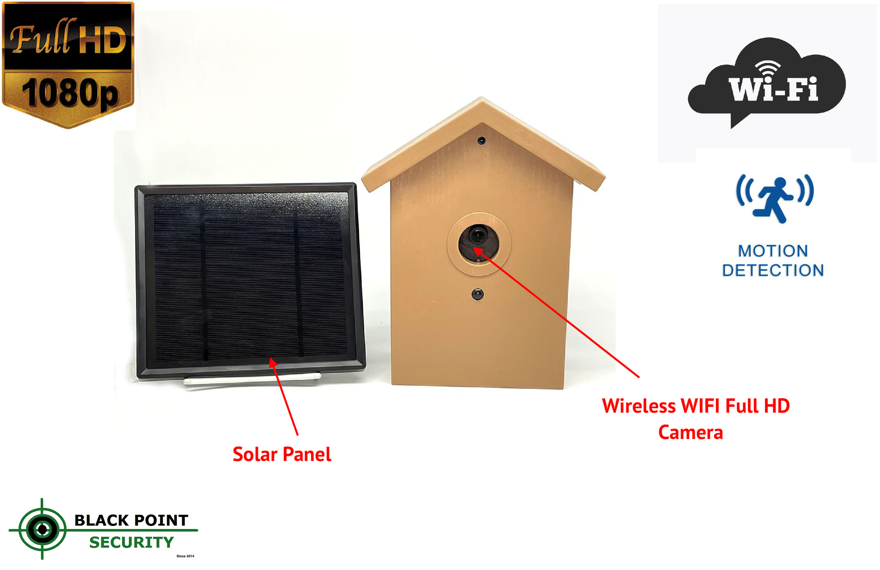 BirdHouse Solar Powered Hidden Outdoor Camera