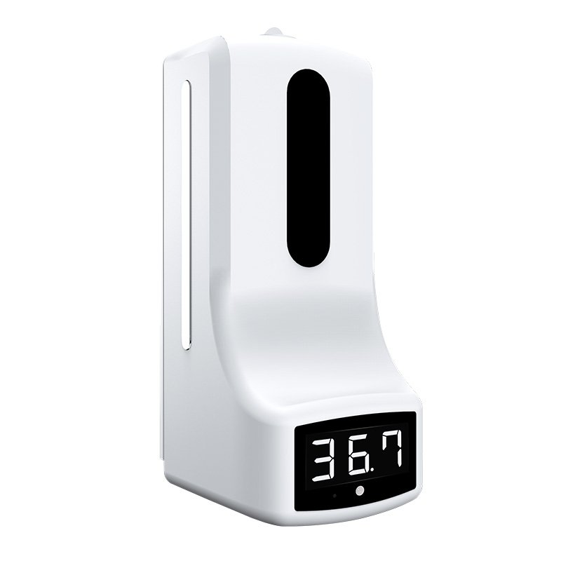Touchless Thermometer with Hand Sanitizer Station - TMT3HS